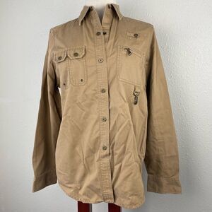 EUC Lauren Ralph Lauren Womens Traditional Sport Fly Fishing Shirt Size M